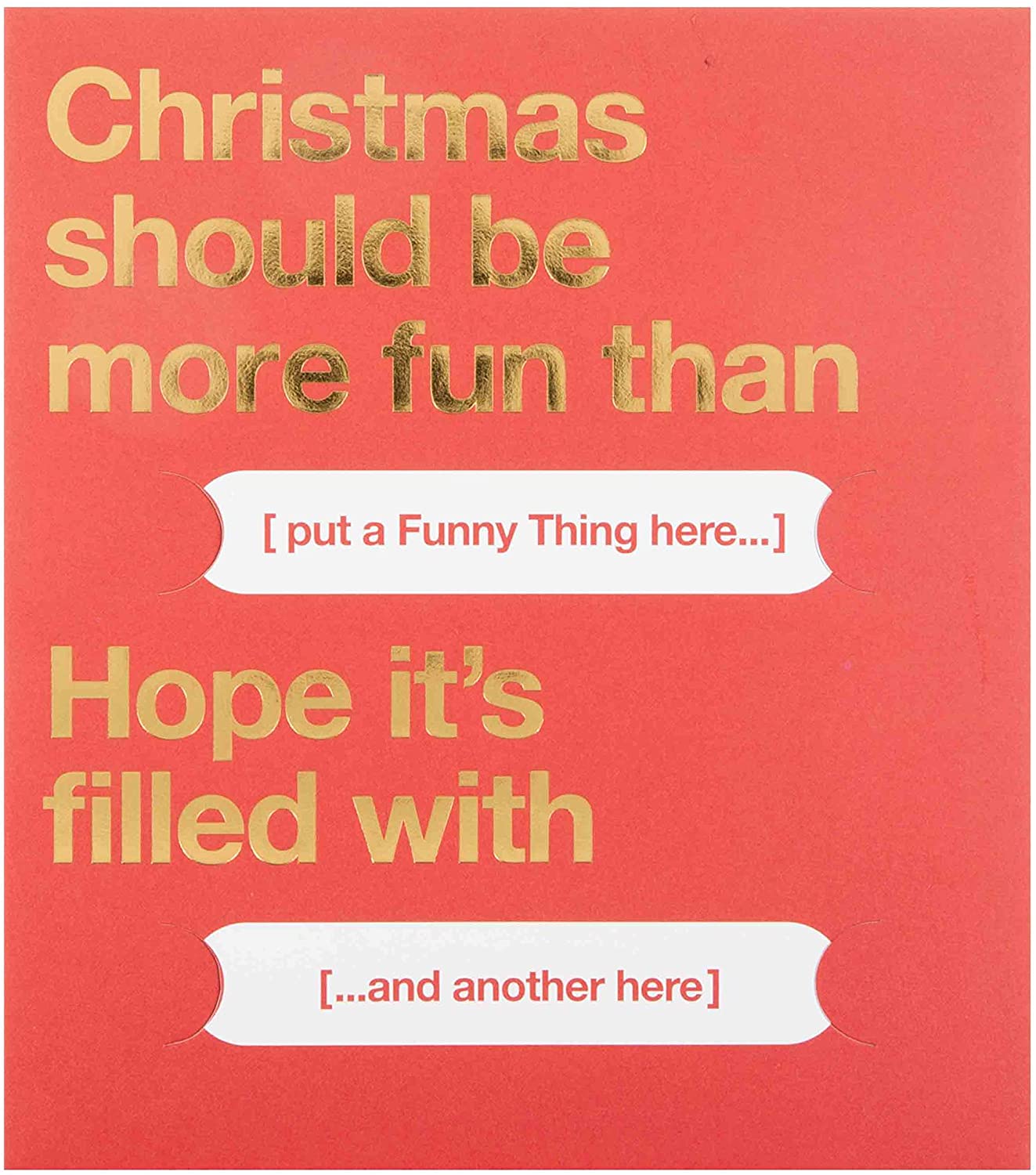Hallmark 25485871 Medium Happy Christmas Card 'Personalise Me', Red - Image 2