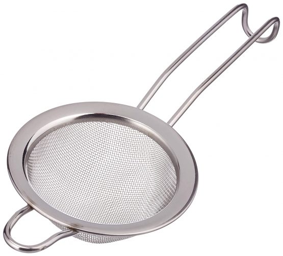 Kitchen Craft MasterClass MCSS75 Fine Sieve, Stainless Steel, 7.5 x 12 x 16 cm, Silver