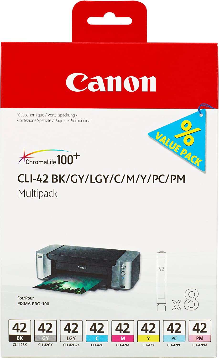 Canon Genuine Ink Cartridges CLI-42 Multi Pack Ink Cartridge - Image 2