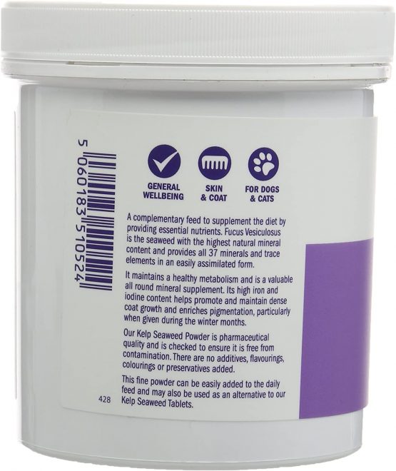 DORWEST HERBS Kelp and Seaweed Powder for Dogs and Cats 250g - Image 3