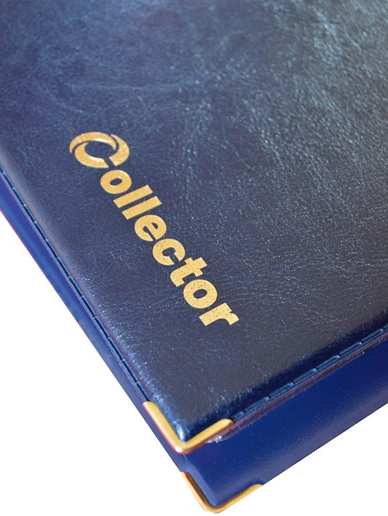 Collector Coin Album for 200 MEDIUM sizes coins 50p 50 pence £1 £2 €1 €2 - 10 pages and red dividers (200 Coins, Blue) - Image 4