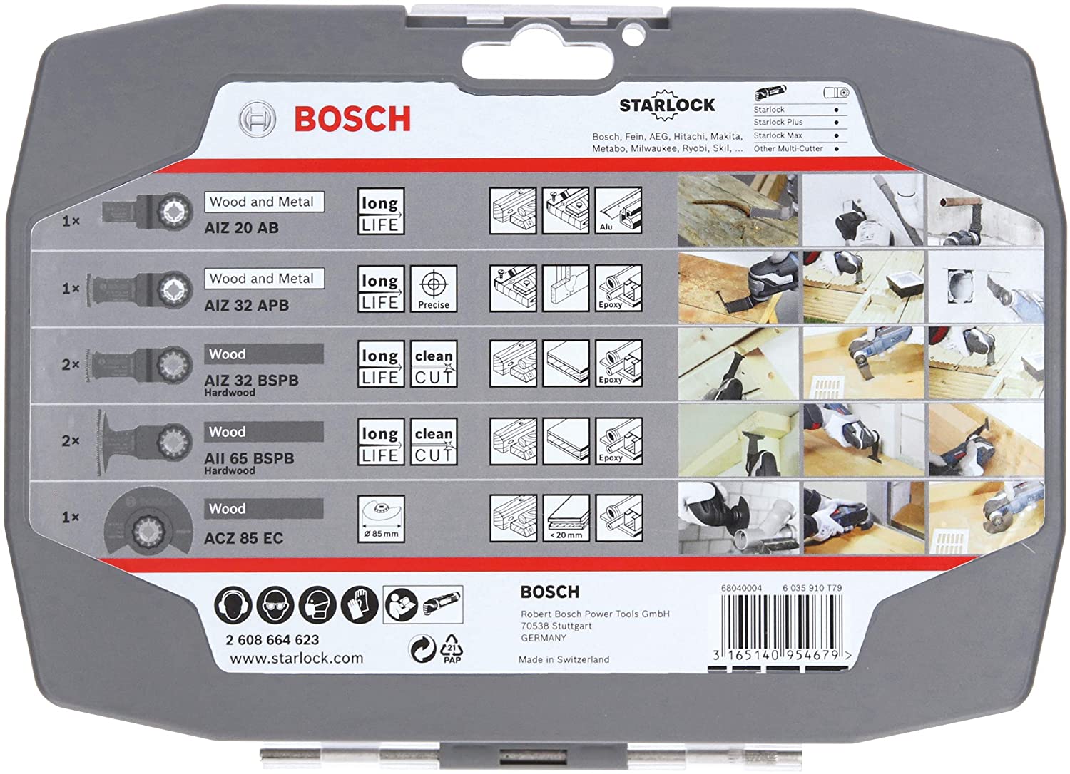 Bosch Professional 7-piece Starlock Plunge-Cutting Blade/Segment Saw Blade Set (Wood and Metal, Accessories: Multi-Functional Tool) - Image 2