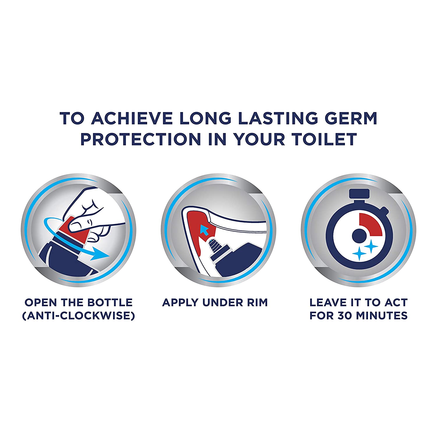Domestos Original Thick Bleach disinfectant that eliminates 99.99% of bacteria and viruses* unstoppable strength 9x 750 ml - Image 4