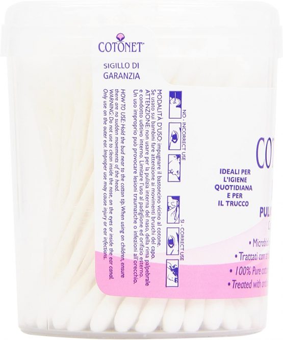 Cotonet – Cotton Sticks, Ear Sticks with 100% Pure Cotton – 100 Pieces - Image 3