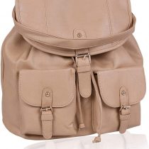 Light Brown, Faux Leather Shoulder Bag For Ladies