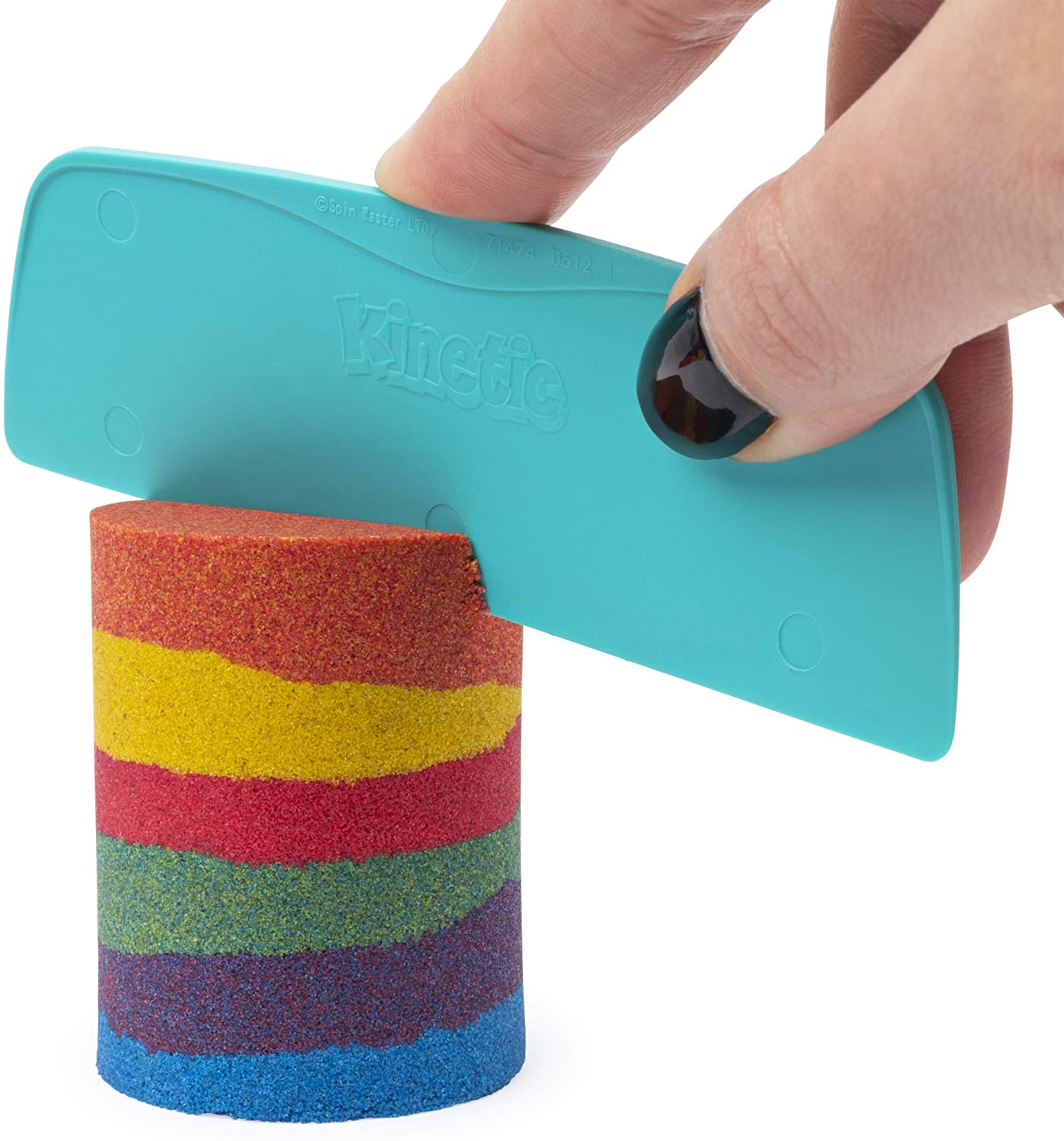 Kinetic Sand, Rainbow Mix Set including 3 Colours of Kinetic Sand (382g) and 6 Tools, for Kids Aged 3 and Up - Image 3