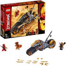 LEGO 70672 NINJAGO Cole’s Dirt Bike Ninja Motorbike with Caterpillar Tracks and 3 Minifigures, Adventure Toy for Kids