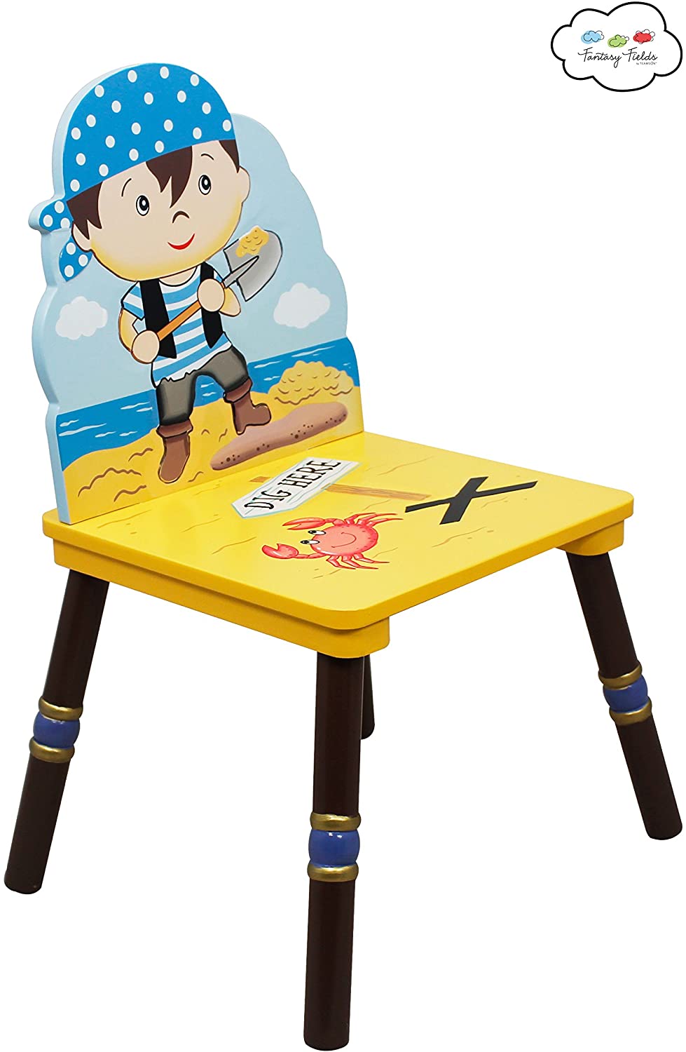 Fantasy Fields Childrens Kids Toddler Wooden 2 Chair Set (no table) TD-11593A3, Blue - Image 3
