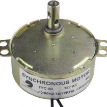 CHANCS TYC-50 Synchronous Electric Motor 12V AC 10-12RPM CW/CCW Geared Motor for Electric Fireplace