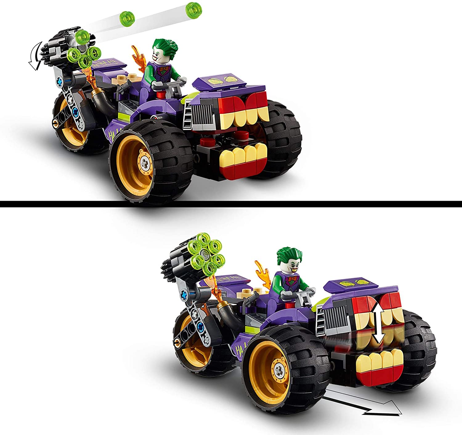 LEGO 76159 Super Heroes Joker's Trike Chase, Multicolor, Standard - Image 3