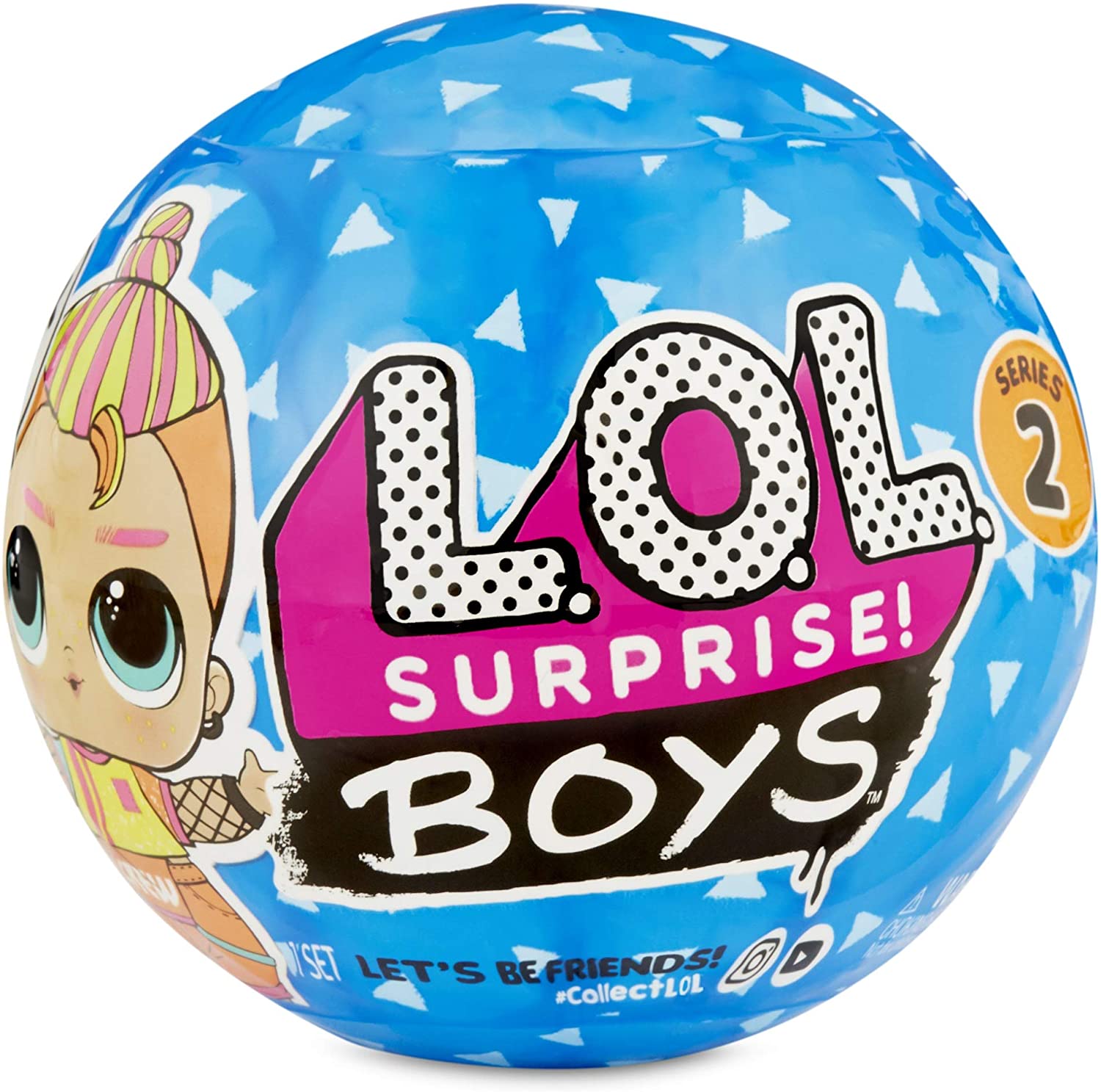 L.O.L Surprise! 564799E7C Boys Series 2 Doll with 7 Surprises, Multi, small