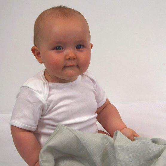 MuslinZ 12PK 100% Pure Cotton Baby Muslin Squares 70x70cms - Grey - Image 2