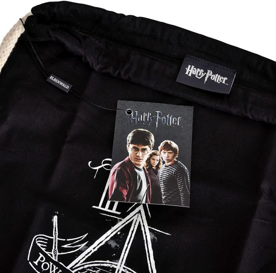 Elbenwald Harry Potter Gym Bag The Three Brothers Black - Image 2