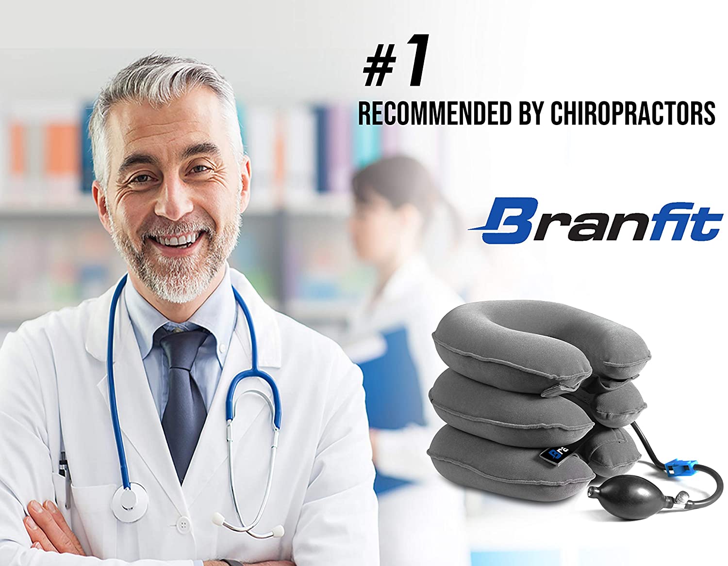 Best Cervical Neck Traction Device & Collar Brace by BRANFIT