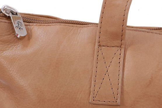 GIGI- Women's Large Leather Tote - Shopper/Shoulder Bag - OTHELLO 9101 - Image 2
