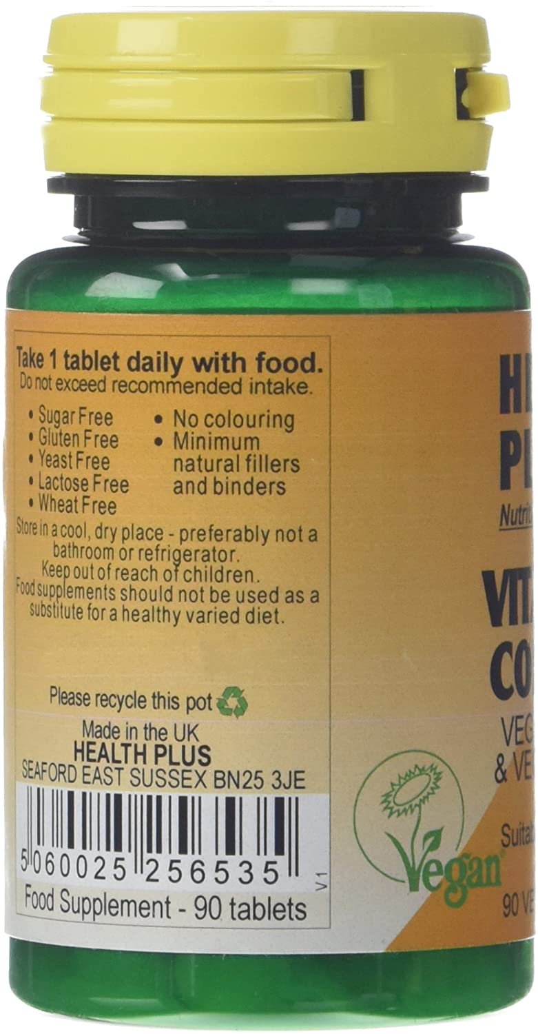 Health Plus Vitamin D Complex 1600iu (40µg) : Vitamin D Supplement : 90 Tablets, Natural, 90 count (Pack of 1) - Image 4