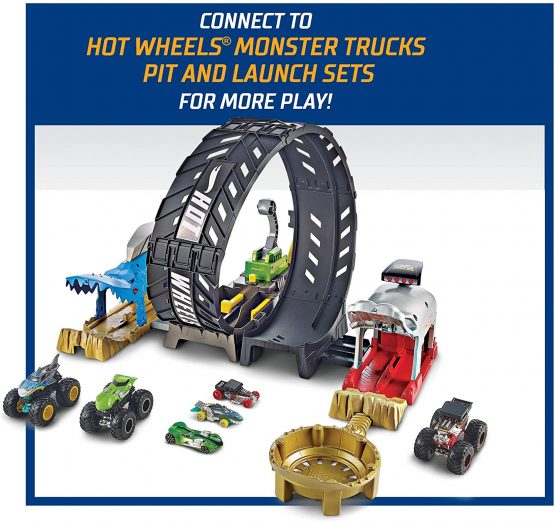 Hot Wheels Monster Trucks Epic Loop Challenge - Playset with Track, Monster Truck and 1:64 Scale Vehicle - Stunts and Crash Action - Gift For Kids 4+ - Image 4