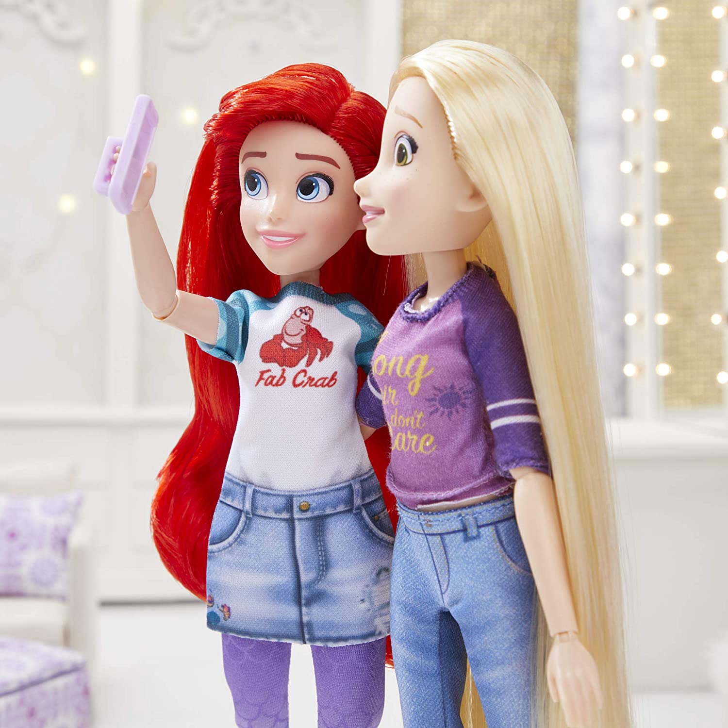 Disney Princess Comfy Squad Ariel, Ralph Breaks the Internet Movie Fashion Doll with Comfy Clothes and Accessories - Image 4