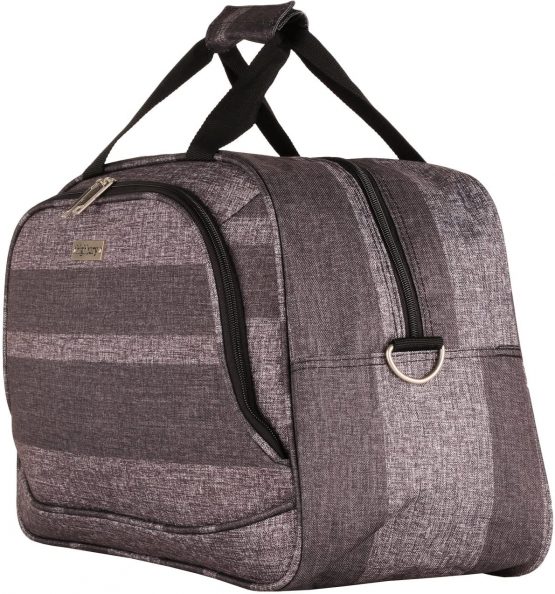 Highbury Ladies Flight Bag, Carry On Cabin Bag (Grey Stripe) - Image 4