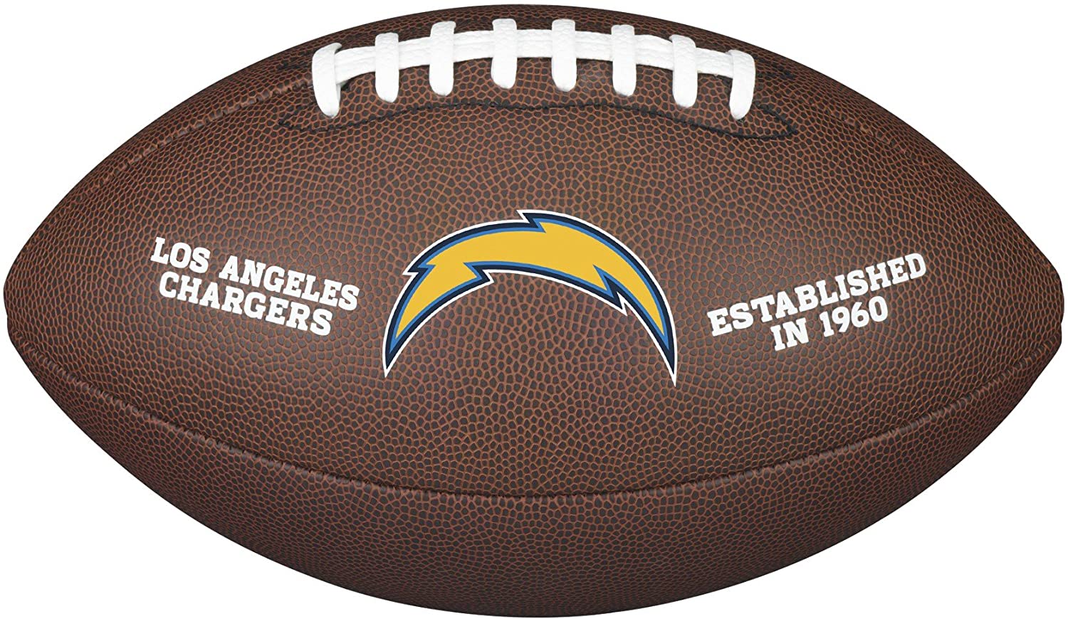 Wilson American Football NFL TEAM LOGO, Official Size, Blended Leather, Brown