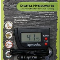 Komodo Digital Hygrometer, Digital Hygrometer for Reptile Habitats