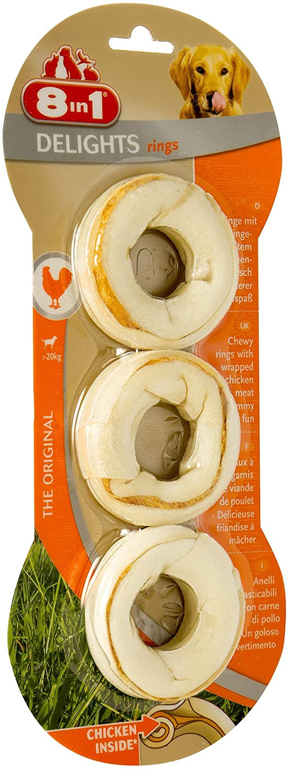 8in1 Delights Rings, Pack of 3, multi-coloured, 119 g (Pack of 1) - Image 4
