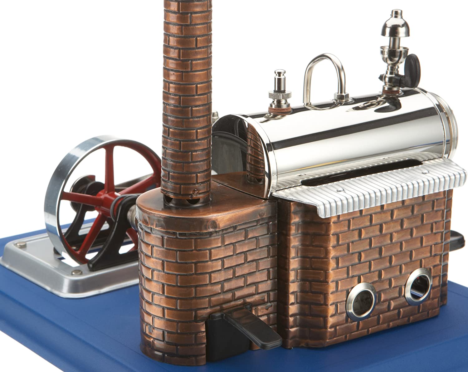 Wilesco 10 steam engine D10, 155 ml boiler contents, including safety valve and whistle-pipe, Multicoloured, 9 inches - Image 3