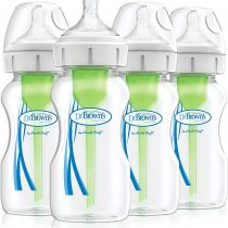 Dr Brown's Options+ Anti-Colic Baby Bottles, Four Pack, 270 ml Bottles