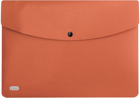 Elba Urban Opaque Plastic A4 Wallets with Rounded Corners and snap Fastening, Pack of 5, Assorted a4 Assorted Colours - Image 3