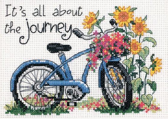 DIMENSIONS 65017 THE Journey, Fabric, White