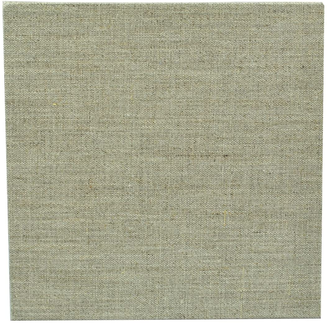 Pebeo 20 x 20 cm Natural Linen Canvas Boards, Green, 20x20 cm