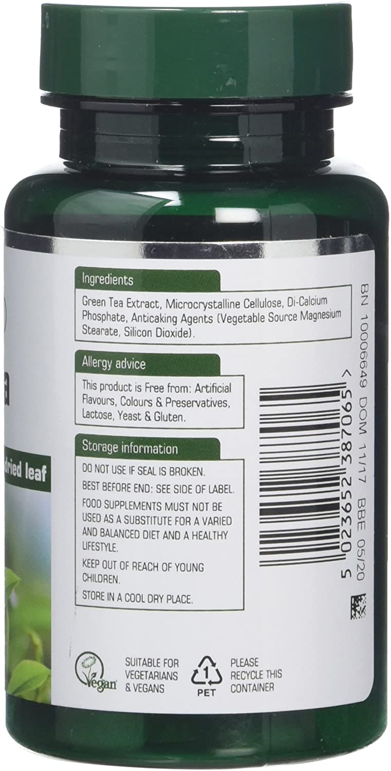 Natures Aid Green Tea 10,000mg, High Strength Natural Supplement, Supports Energy, Metabolism & Weight Management - Image 2