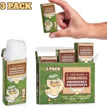 Gagster Code Brown Commandos Emergency Underpants in a Can (3 Pairs) | Instant Undies Make a Terrific White Elephant Gag Gift | Funny Party Goods | Great for First Aid Kit