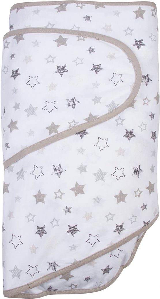 Baby Swaddle, Grey Stars, 26808