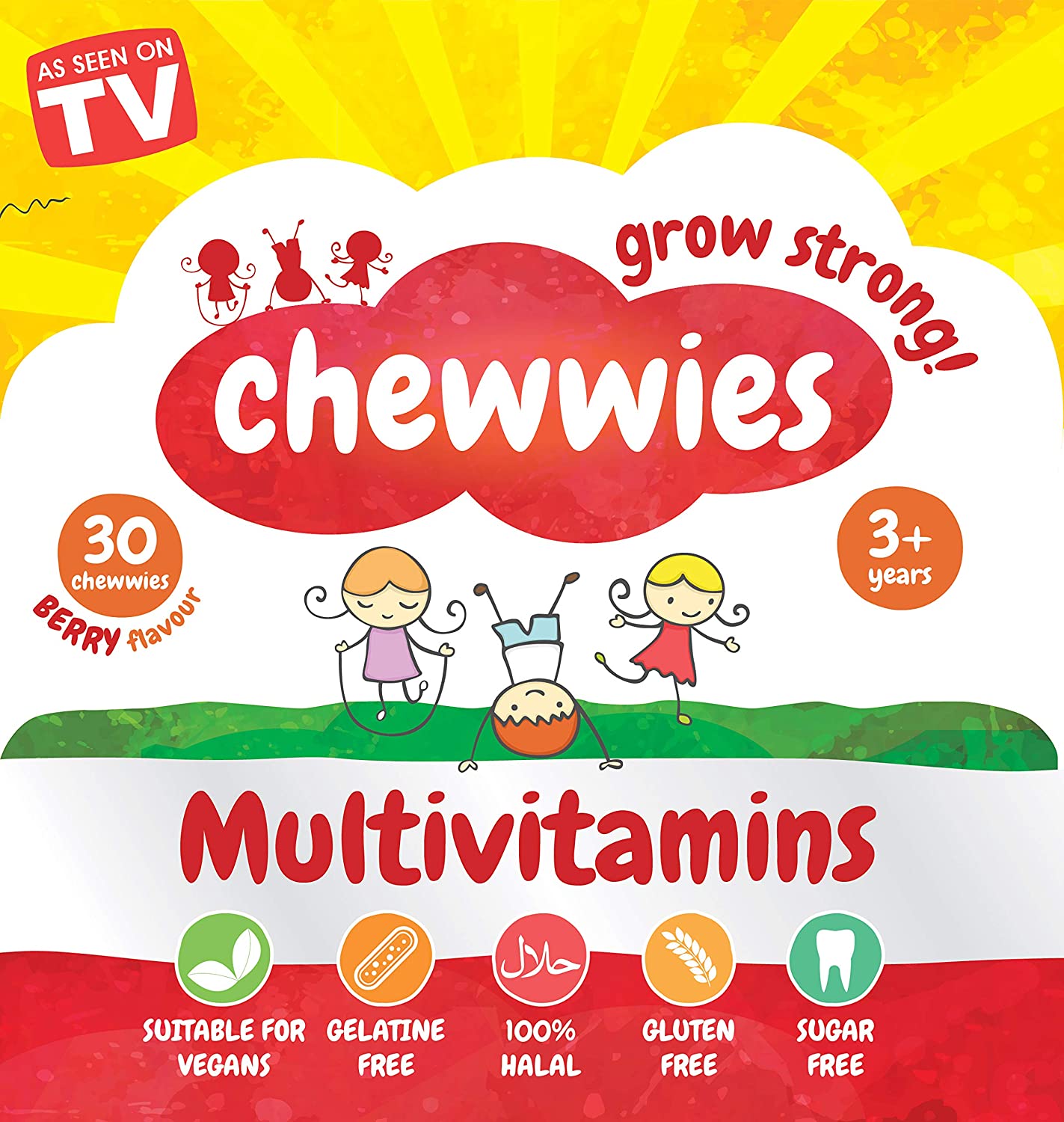 Chewwies Multivitamin Gummies, 30 count (Pack of 1) - Image 2