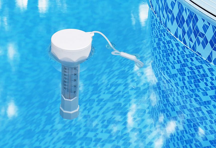 aqua ez floating pool thermometer