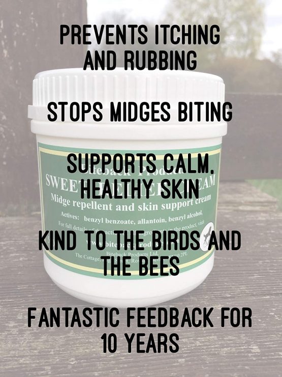 Biteback Products 'Sweet Relief'™ Midge Barrier and Skin Support Cream for Horses 250g - Image 2