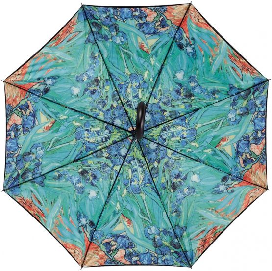 VON LILIENFELD Umbrella Automatic Women Double Layer Art Floral Motif Vincent Van Gogh: Irises - Image 2