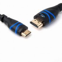 BlueRigger Mini HDMI to HDMI Cable (2M, 4K 60Hz HDR, High Speed, Ethernet, Audio Return) - Compatible with DSLR Camera, Camcorder, Graphics/Video Card, Raspberry Pi Zero W