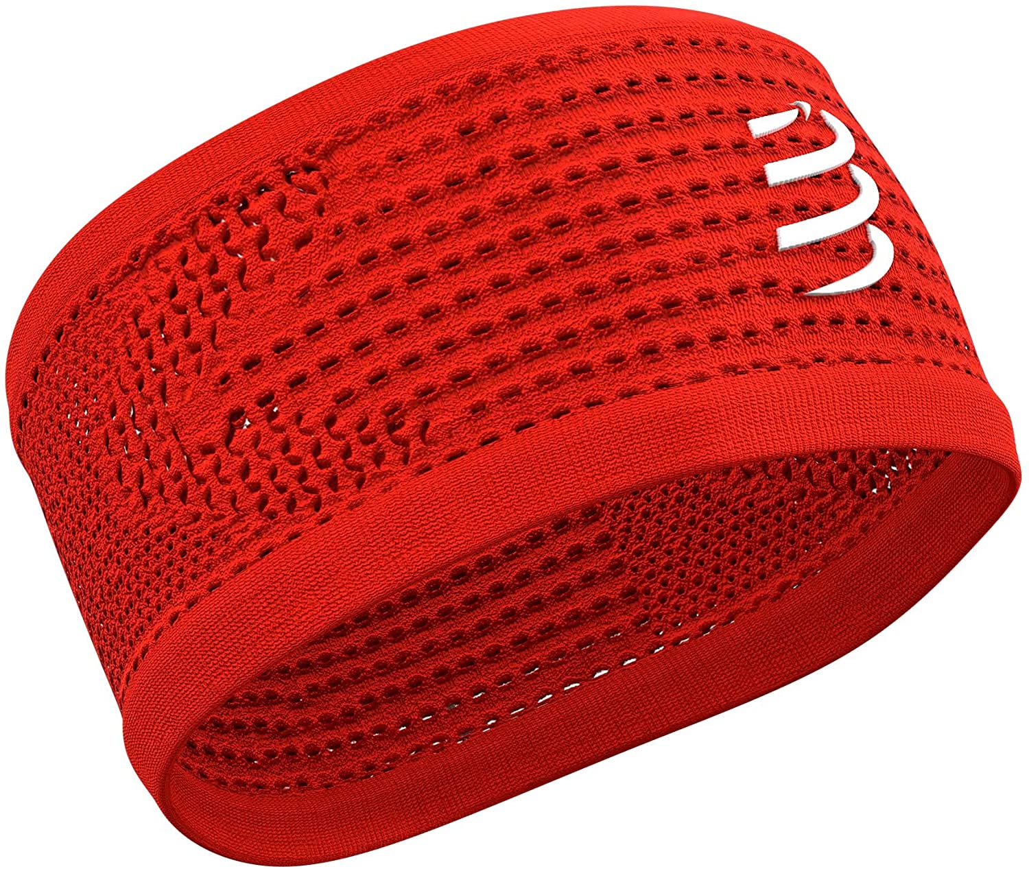 COMPRESSPORT Unisex Headband on/Off Cinta antitranspiracion de correr, Red, Talla Unica UK, Unique Size
