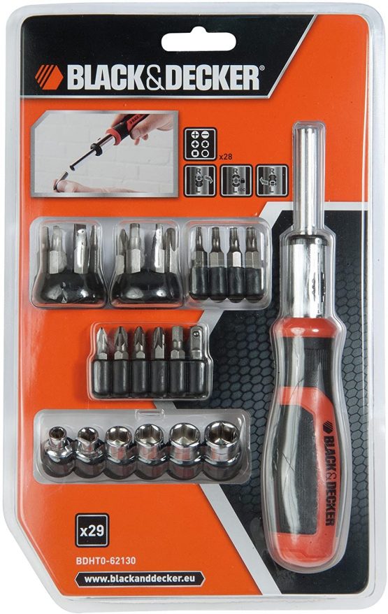 Black & Decker BDHT0-62130 Ratchet Screwdriver with Inserts - Image 3