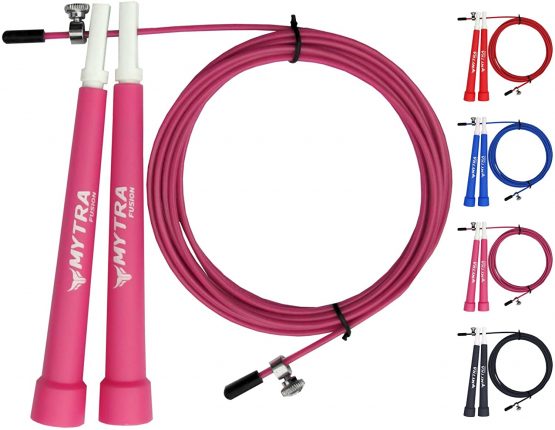 Mytra Fusion Adjustable Skipping Rope Wire Fitness Plastic Handle Fitness Gym Training