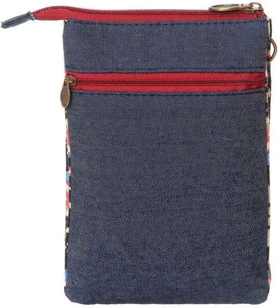 LassZone Small Canvas Crossbody Phone Bag National Pattern Handbags Purse Wallet Change Pouch Bags for Women Girls - Image 2