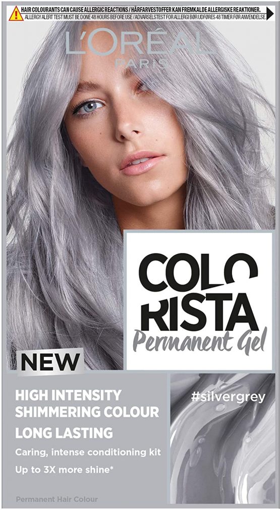 L’oreal Colorista Silver Grey Permanent Hair Dye Gel Long-lasting 