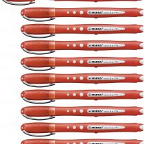 Rollerball - STABILO worker+ colorful Box of 10 Red