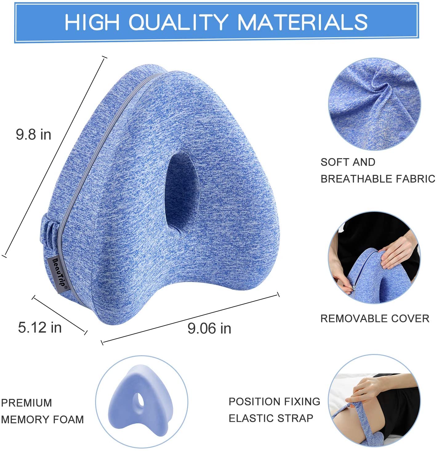 BEAUTRIP Leg Pillow, Blue - Image 2