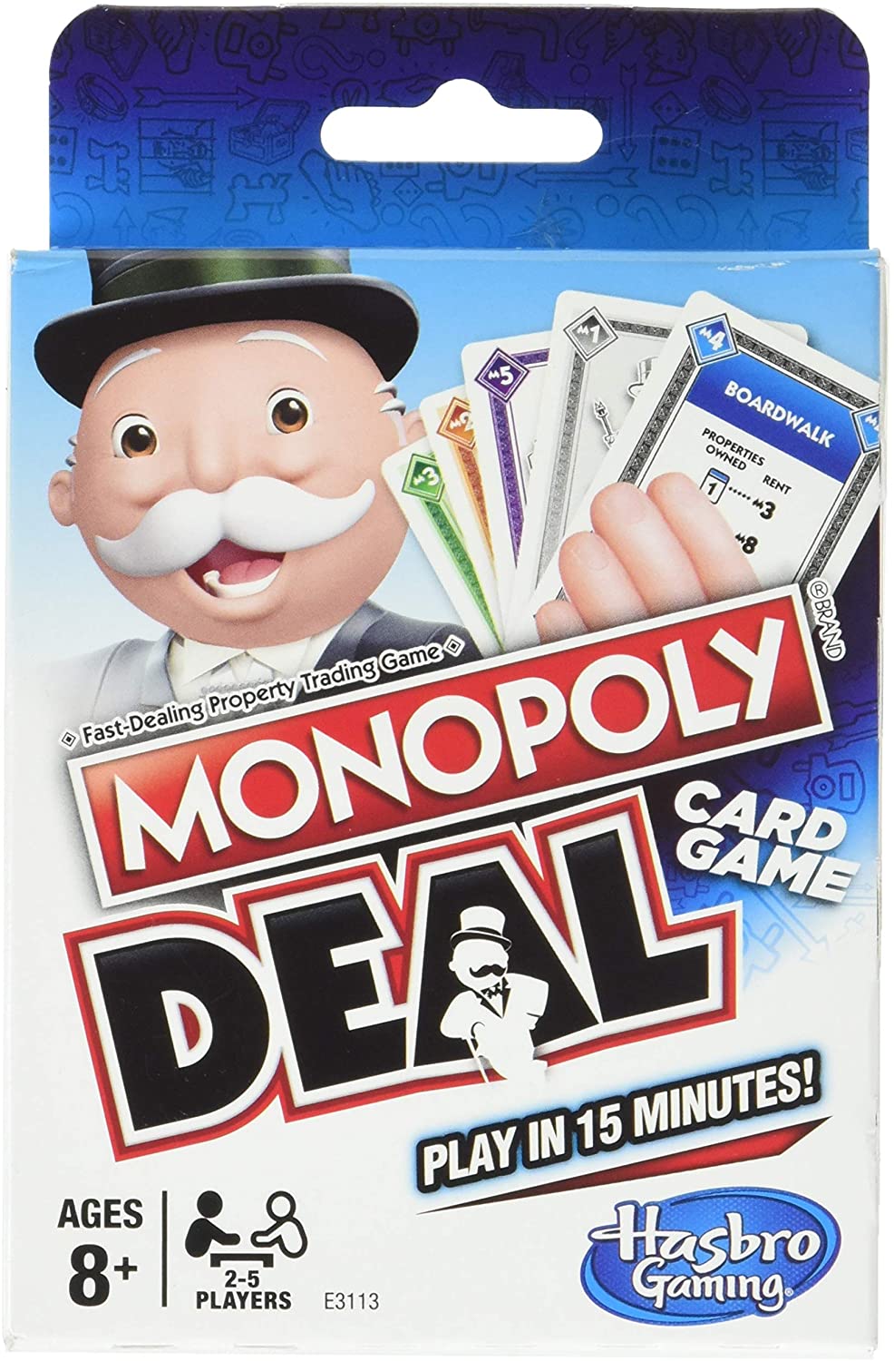 Monopoly Deal - English, Multicolor, 9.17 cm x 1.91 cm x 14.30 cm