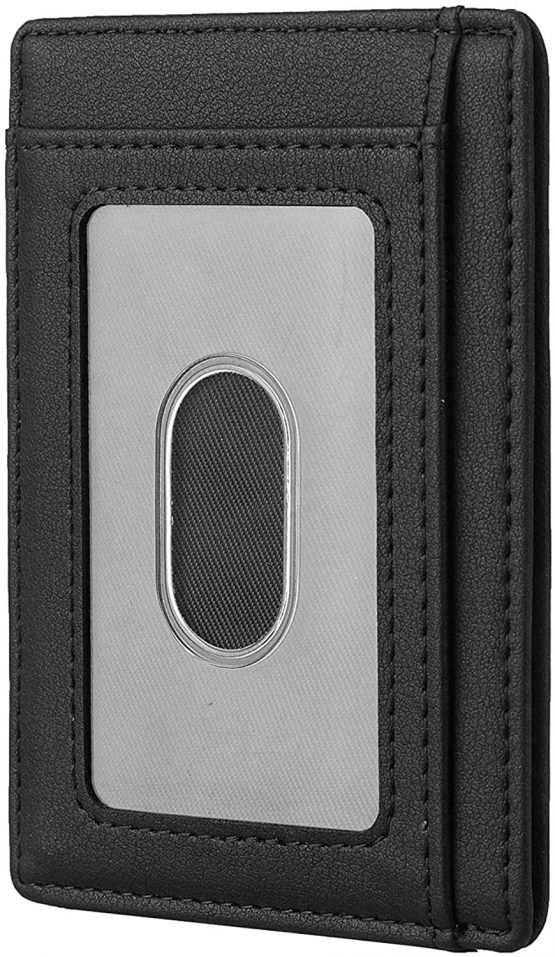 Men Card Holder - RFID Card Wallet - Slim Men Wallet - Minimalist Credit Card Holder - RFID Protection Technology - Holds up to 6 Cards and Banknotes - Ideal for Travel - Image 2