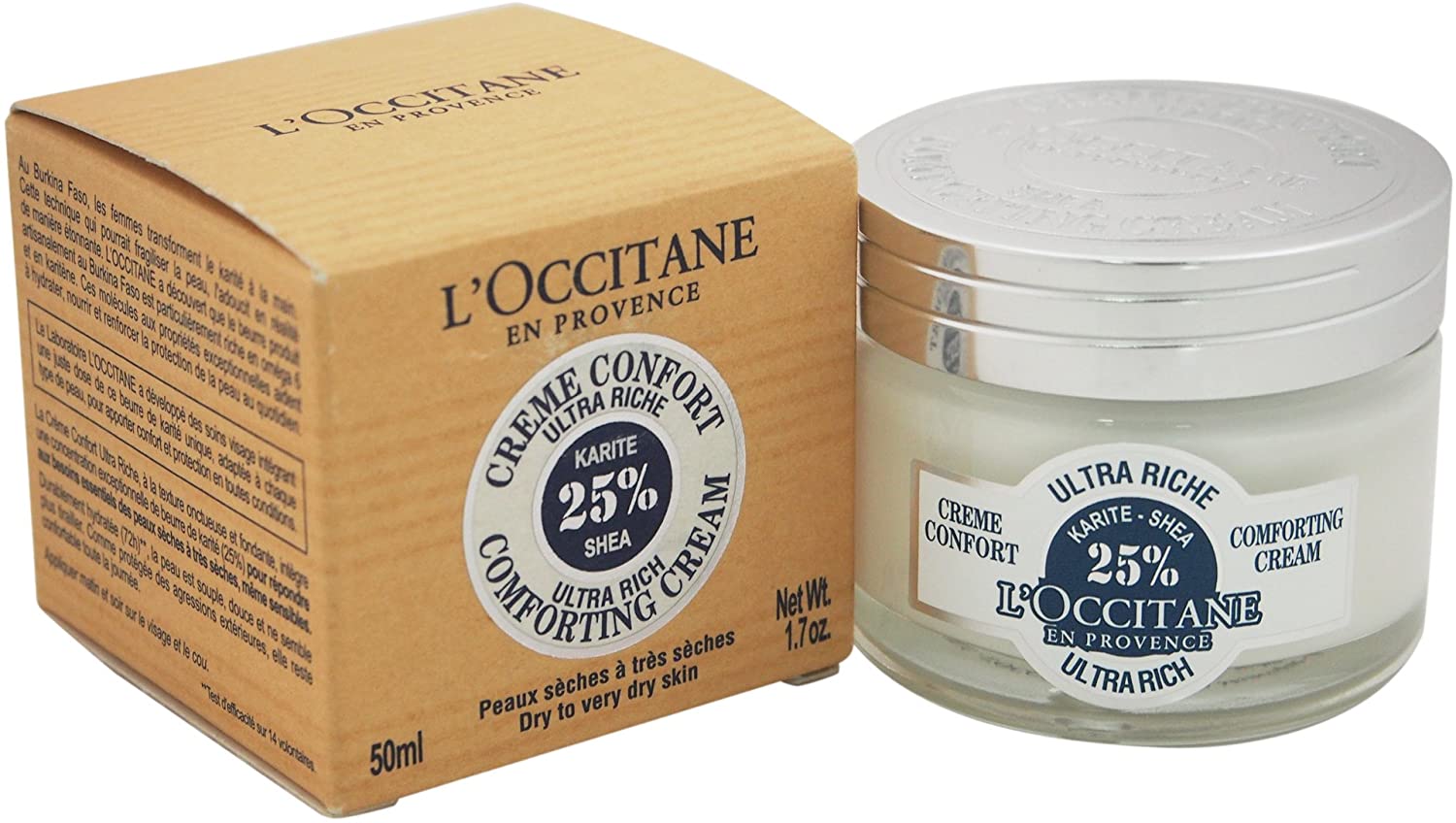 L'OCCITANE - Shea (Karité) Ultra Rich Face Cream - Dry and Sensitive Skin - 50 ml - Moisturizer - Made in France