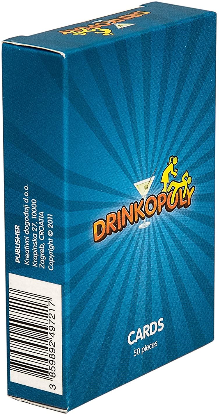 Drinkopoly - Meet The Blurriest Drinking Game E V E R 50 Cards With Hilarious Questions And T